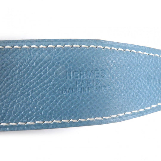 HERMES belt Main: Leather Light blue green mens Used Authentic