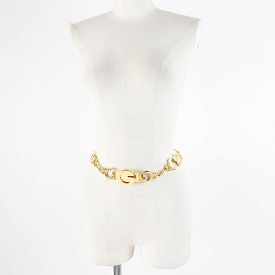 GUCCI belt metal gold Vintage GG Chain belt