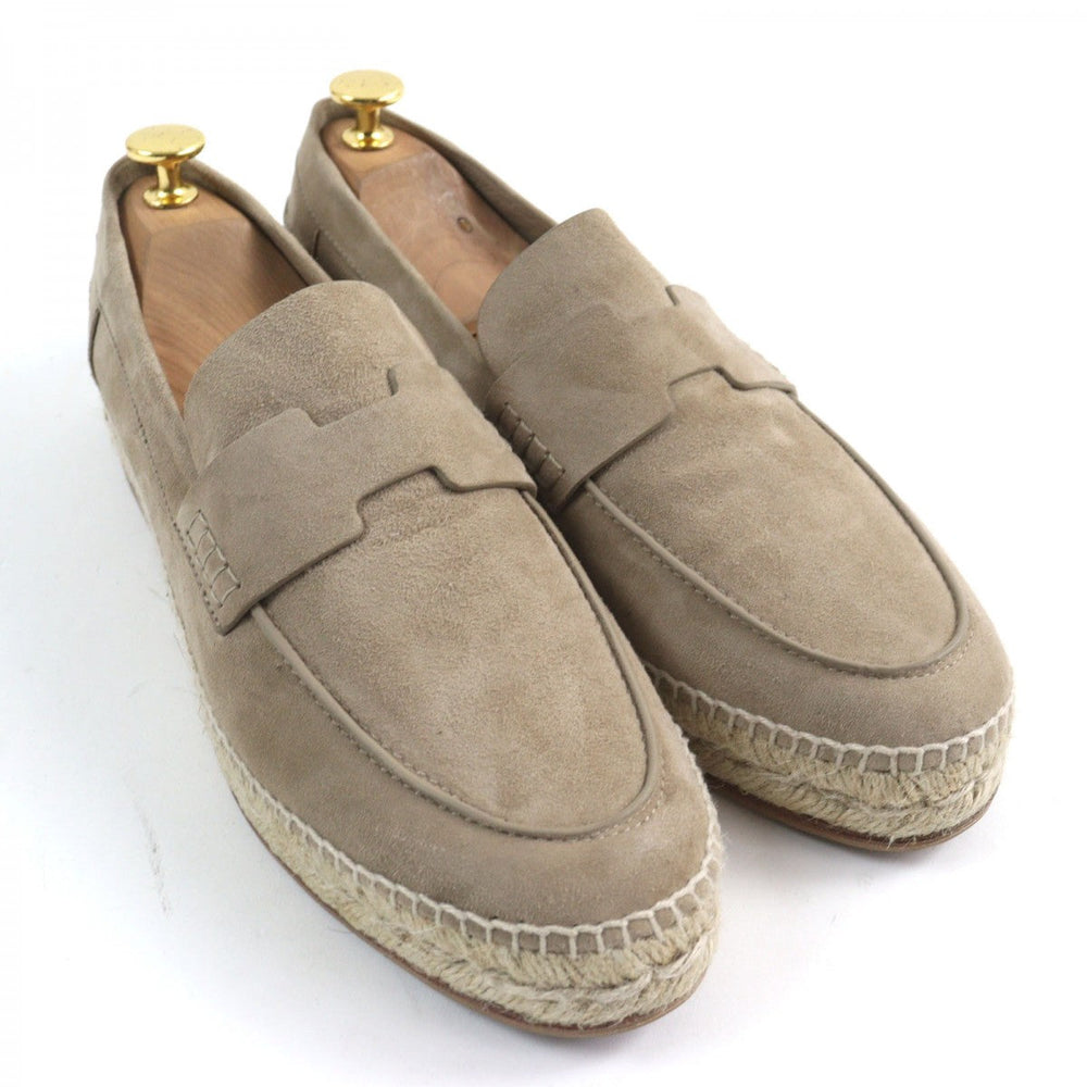 HERMES Slip-on 231003ZH Chevre Veroa Beige Sable Trip 41