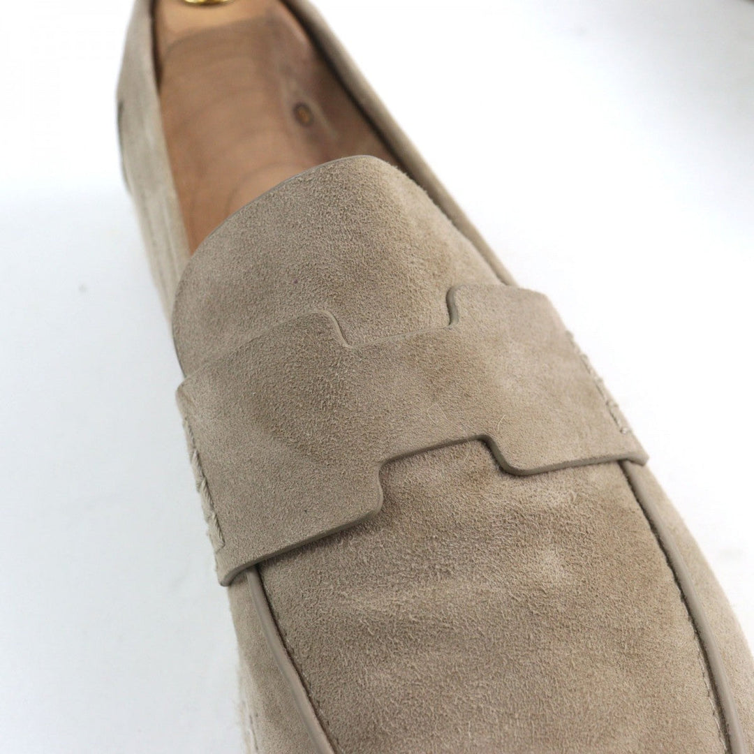 HERMES Slip-on 231003ZH Chevre Veroa Beige Sable Trip 41