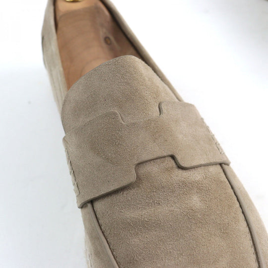 HERMES Slip-on 231003ZH Chevre Veroa Beige Sable Trip 41