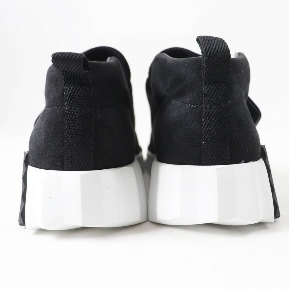 HERMES sneakers 232101Z Chevre Veroa Black White H 36.5