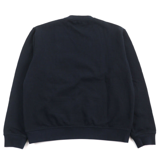 HERMES sweat Main: 100% cotton, part: 80% nylon, part: 20% polyurethane, part: 90% cotton, part: 10% polyurethane Navy mens XL Used Authentic