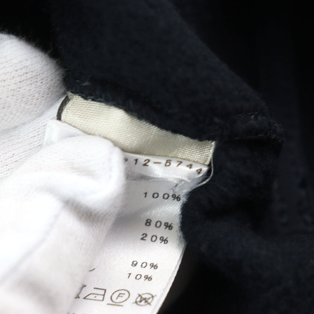 HERMES sweat Main: 100% cotton, part: 80% nylon, part: 20% polyurethane, part: 90% cotton, part: 10% polyurethane Navy mens XL Used Authentic
