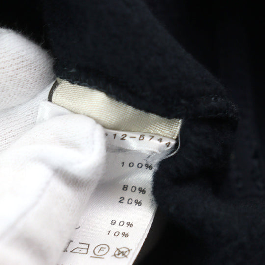 HERMES sweat Main: 100% cotton, part: 80% nylon, part: 20% polyurethane, part: 90% cotton, part: 10% polyurethane Navy mens XL Used Authentic