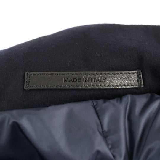 GIORGIO ARMANI coat 0WGOL059 Outer: 100% cashmere, Part: 100% polyurethane, Lining: 100% polyamide (nylon), Part: 62% virgin wool, Part: 10% polyamide (nylon) Navy mens 50R Used Authentic