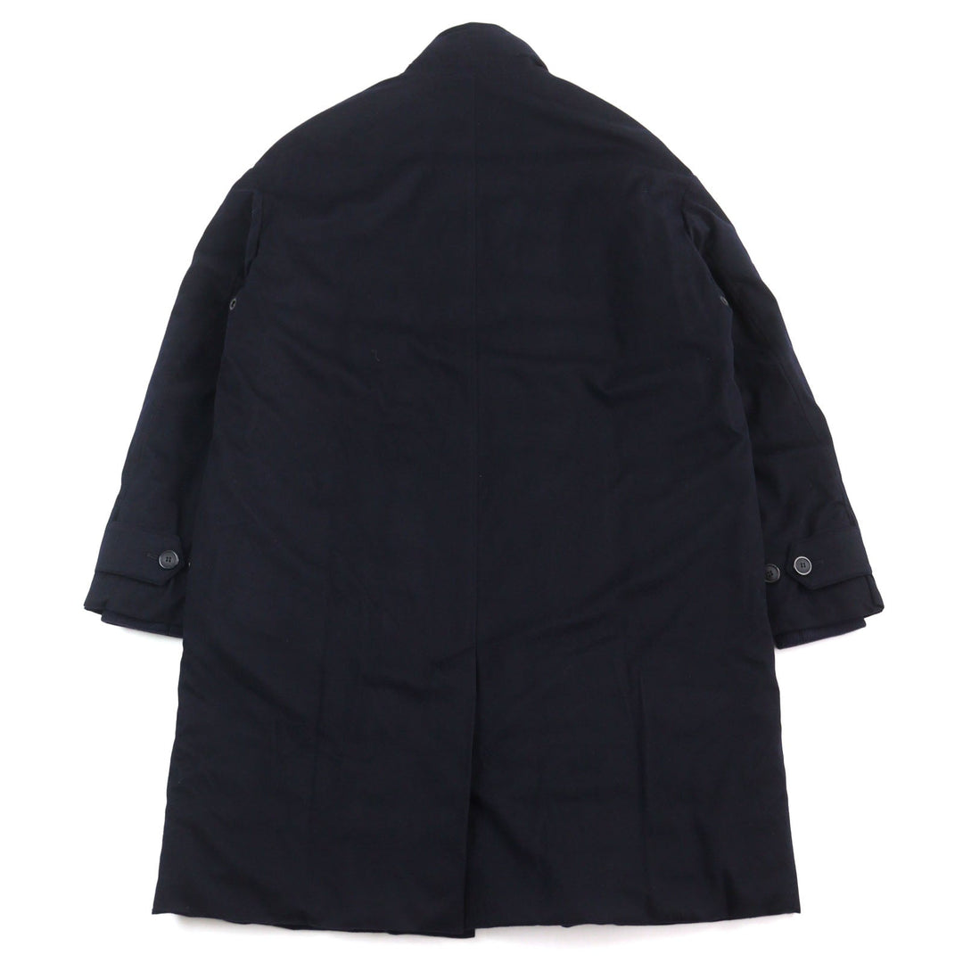 GIORGIO ARMANI coat 0WGOL059 Outer: 100% cashmere, Part: 100% polyurethane, Lining: 100% polyamide (nylon), Part: 62% virgin wool, Part: 10% polyamide (nylon) Navy mens 50R Used Authentic