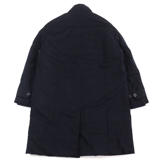 GIORGIO ARMANI coat 0WGOL059 Outer: 100% cashmere, Part: 100% polyurethane, Lining: 100% polyamide (nylon), Part: 62% virgin wool, Part: 10% polyamide (nylon) Navy mens 50R Used Authentic
