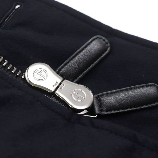 GIORGIO ARMANI coat 0WGOL059 Outer: 100% cashmere, Part: 100% polyurethane, Lining: 100% polyamide (nylon), Part: 62% virgin wool, Part: 10% polyamide (nylon) Navy mens 50R Used Authentic