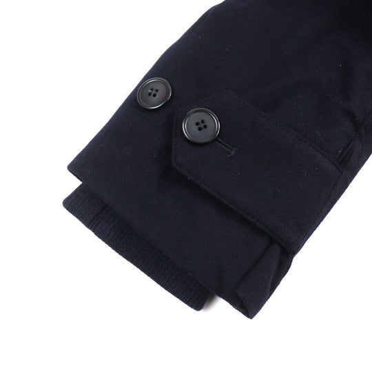 GIORGIO ARMANI coat 0WGOL059 Outer: 100% cashmere, Part: 100% polyurethane, Lining: 100% polyamide (nylon), Part: 62% virgin wool, Part: 10% polyamide (nylon) Navy mens 50R Used Authentic