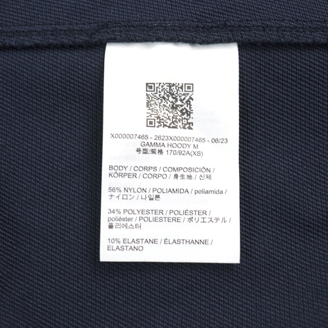 ARC'TERYX Mountain Hoodie X000007465 nylon Navy GAMMA HOODY mens XS Used Authentic