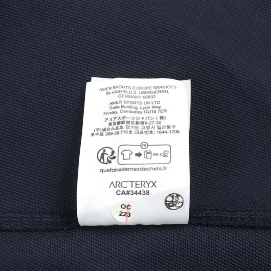 ARC'TERYX Mountain Hoodie X000007465 nylon Navy GAMMA HOODY mens XS Used Authentic