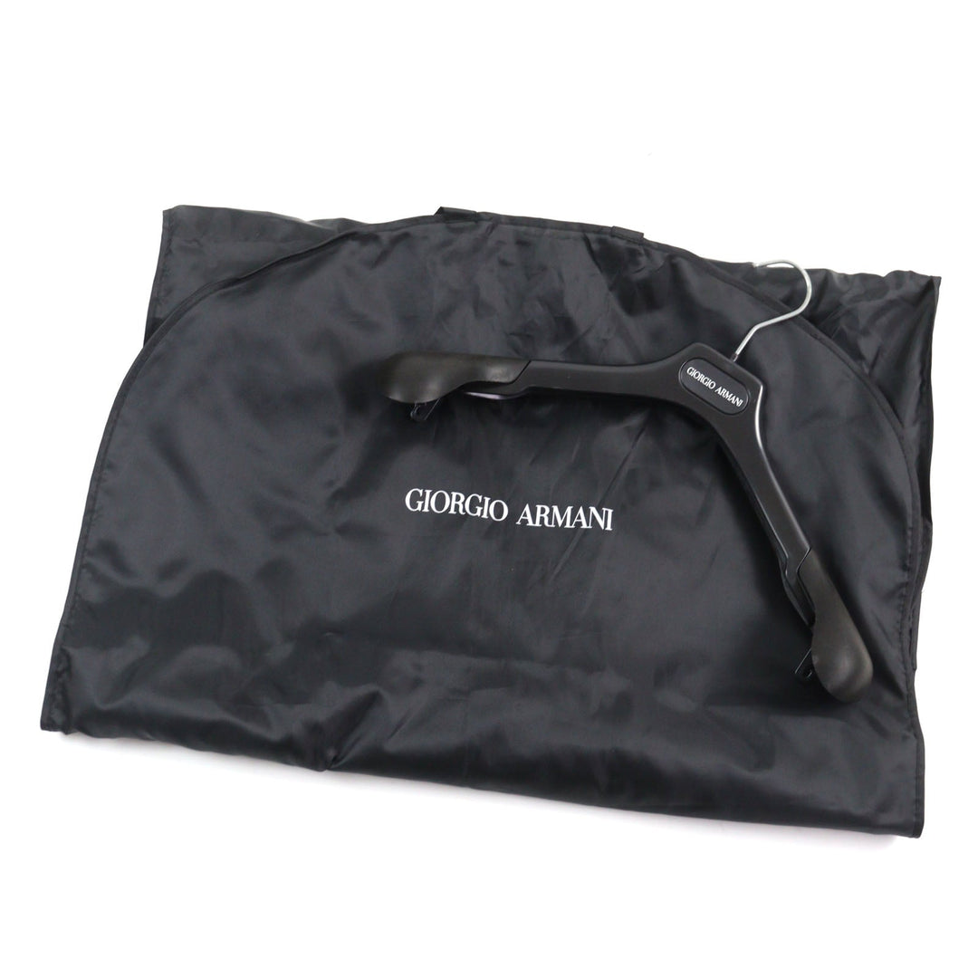 GIORGIO ARMANI coat 0WGOL05E Outer: 66% viscose (rayon), Outer: 32% cupra, Outer: 2% elastane (polyurethane), Part: 100% polyurethane, Lining: 65% acetate, 8% polyamide, 2% elastane, Filling: 100% polyester Dark navy mens 50R Used Authentic