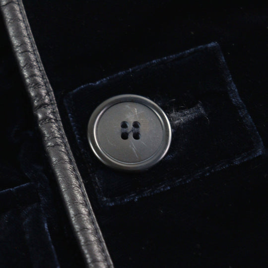 GIORGIO ARMANI coat 0WGOL05E Outer: 66% viscose (rayon), Outer: 32% cupra, Outer: 2% elastane (polyurethane), Part: 100% polyurethane, Lining: 65% acetate, 8% polyamide, 2% elastane, Filling: 100% polyester Dark navy mens 50R Used Authentic