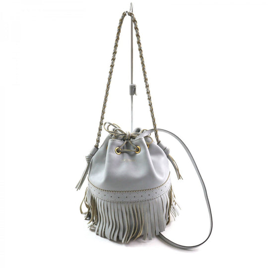 J&M Davidson Shoulder Bag leather Light blue CARNIVAL