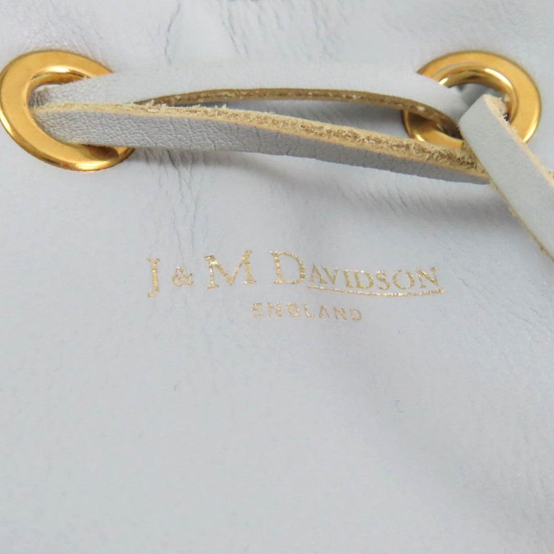 J&M Davidson Shoulder Bag leather Light blue CARNIVAL