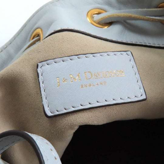 J&M Davidson Shoulder Bag leather Light blue CARNIVAL