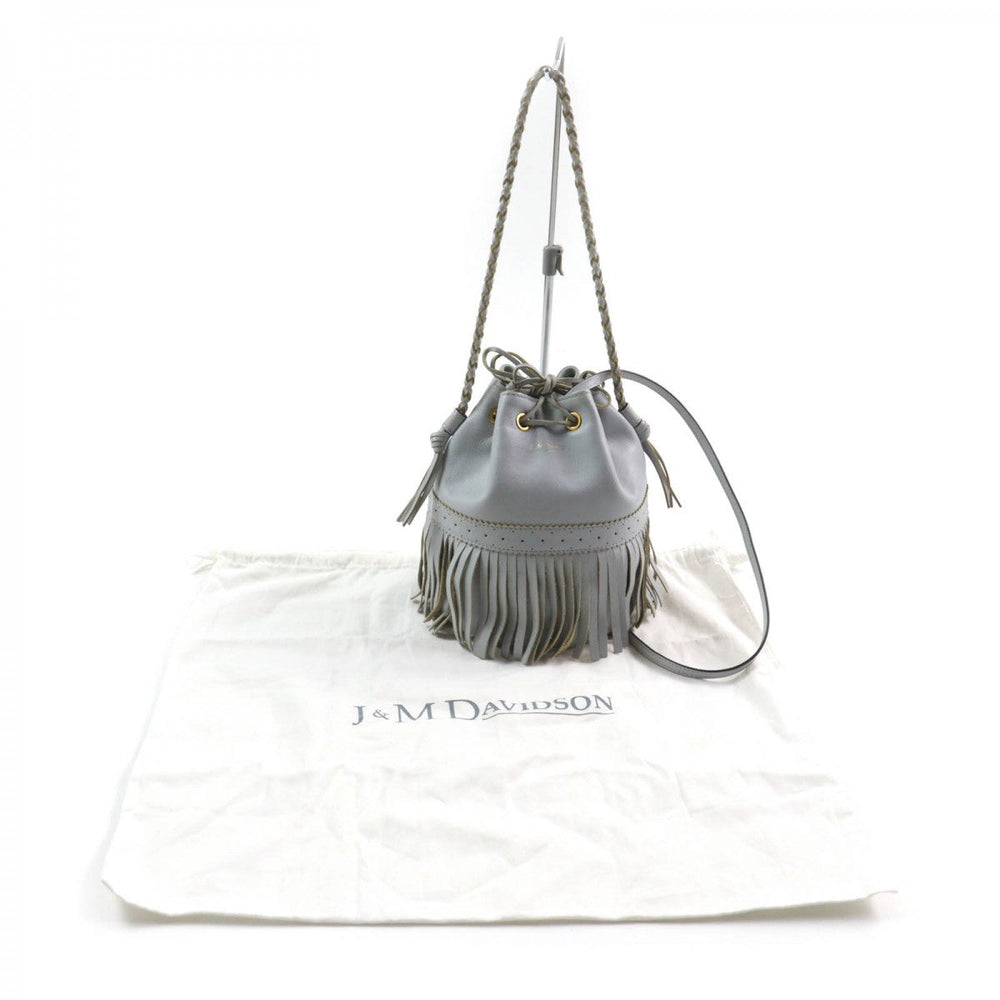 J&M Davidson Shoulder Bag leather Light blue CARNIVAL