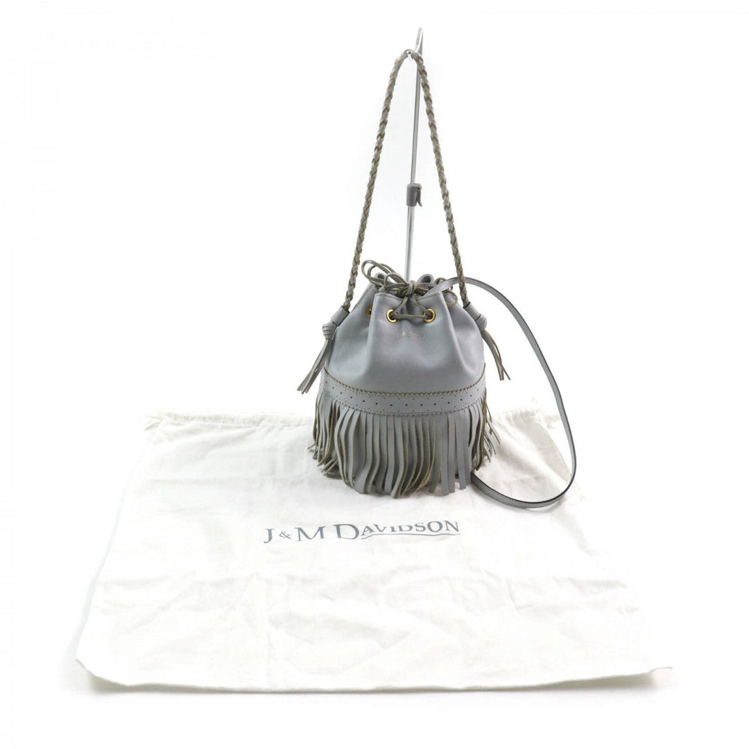 J&M Davidson Shoulder Bag leather Light blue CARNIVAL