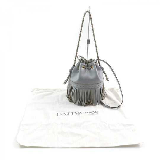 J&M Davidson Shoulder Bag leather Light blue CARNIVAL