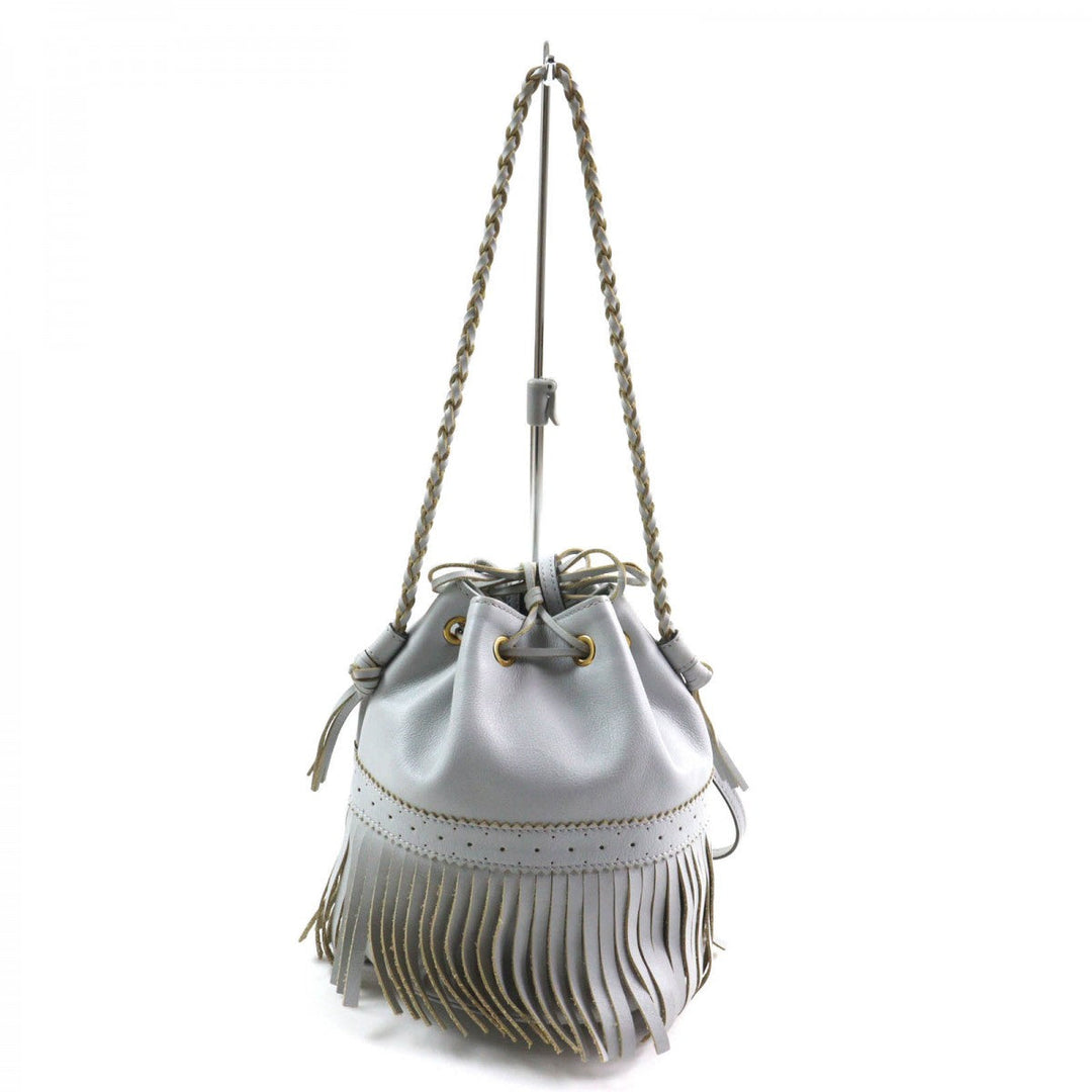 J&M Davidson Shoulder Bag leather Light blue CARNIVAL