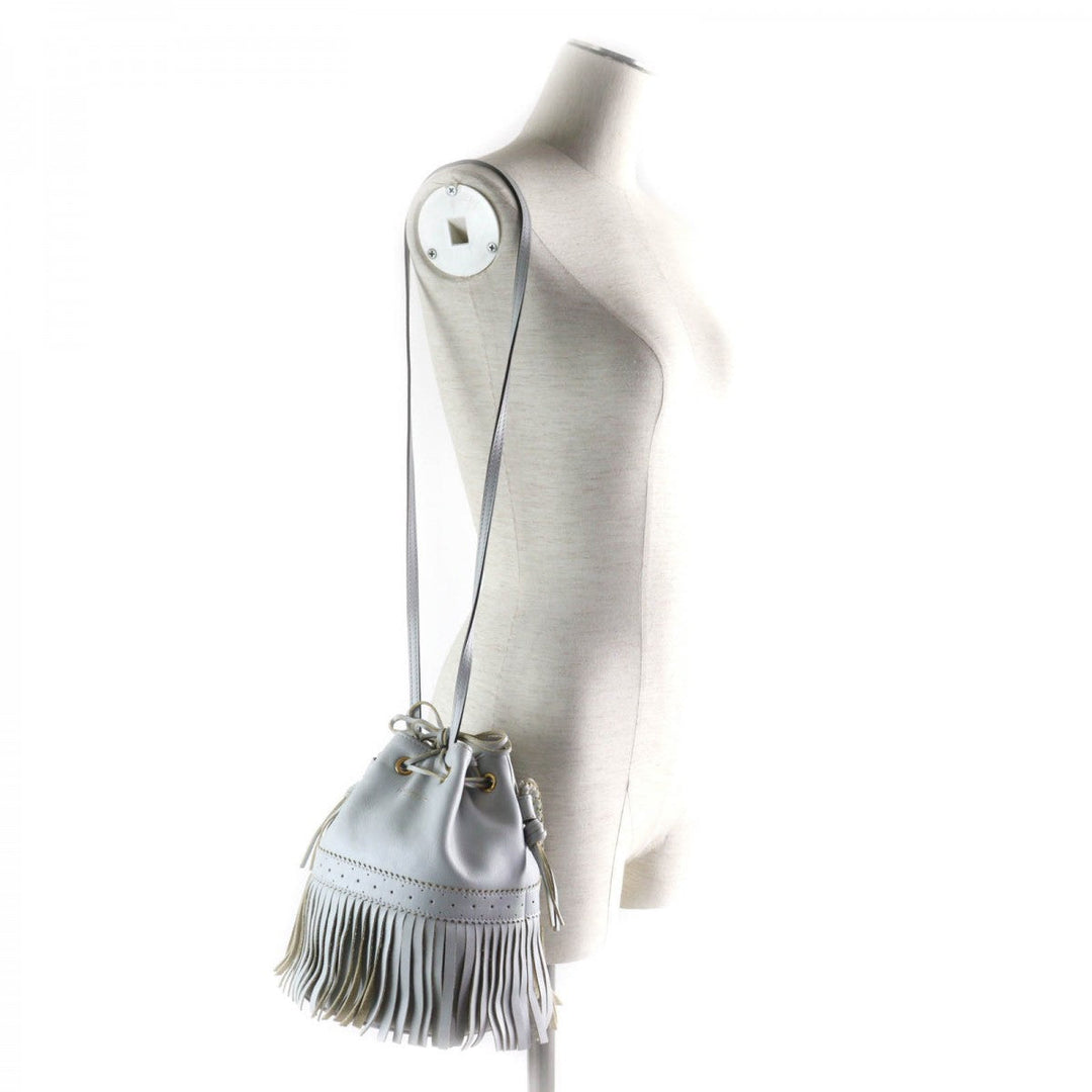 J&M Davidson Shoulder Bag leather Light blue CARNIVAL