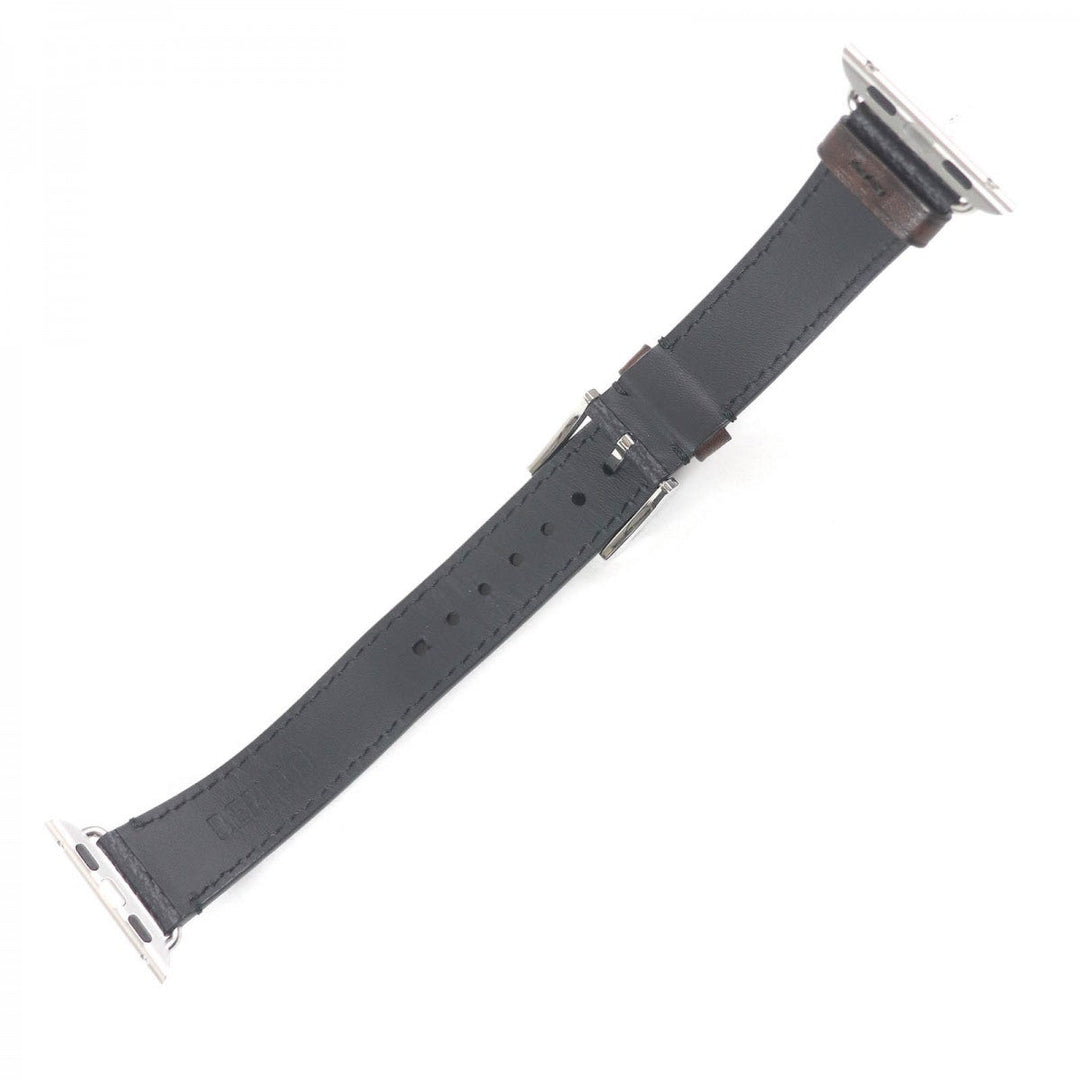Berluti others Calf leather black Logo all-over pattern Apple Watch Straps mens 19 Used Authentic