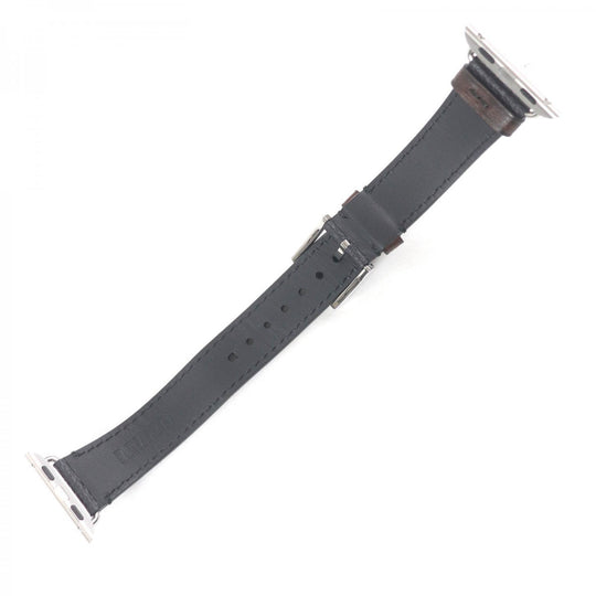 Berluti others Calf leather black Logo all-over pattern Apple Watch Straps mens 19 Used Authentic