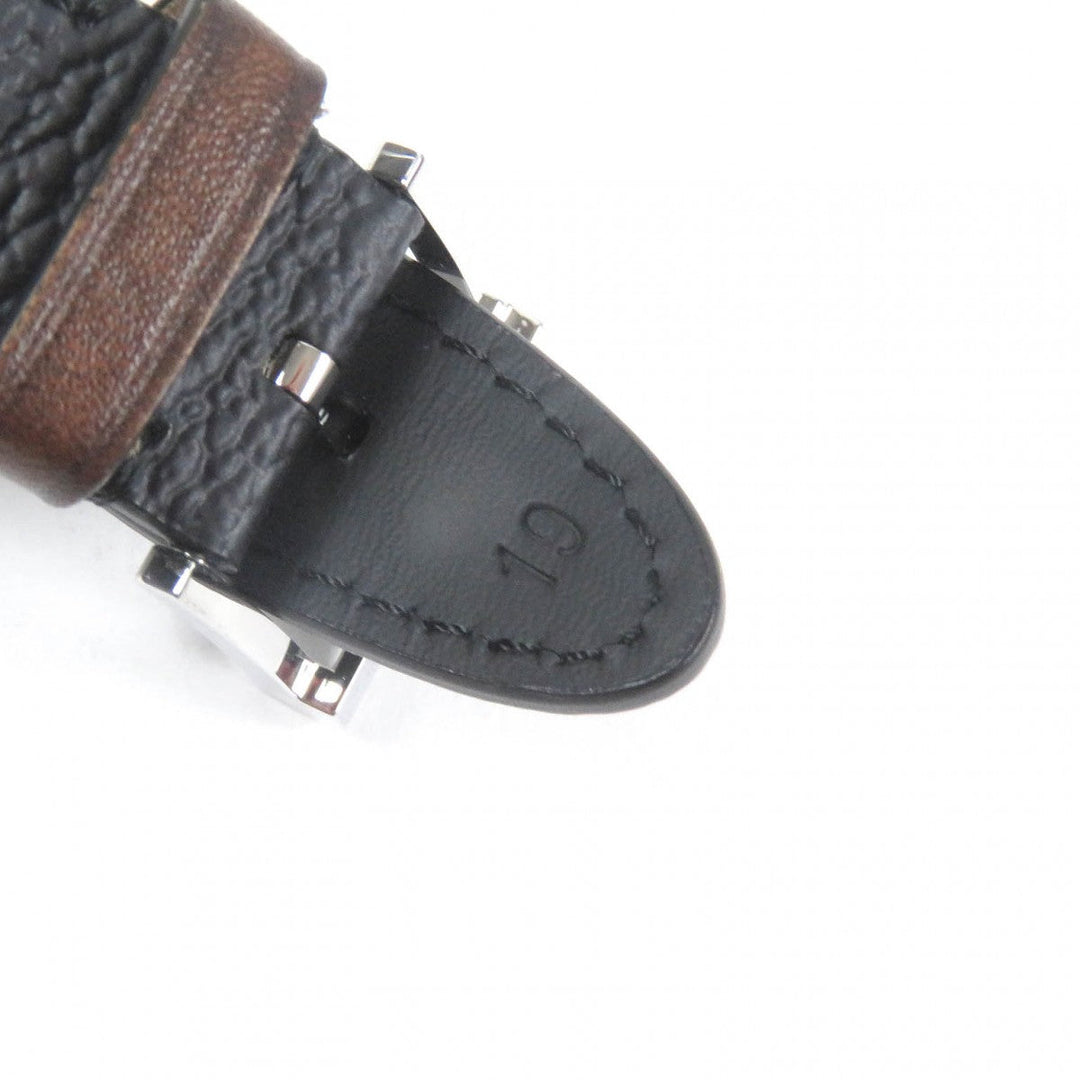 Berluti others Calf leather black Logo all-over pattern Apple Watch Straps mens 19 Used Authentic