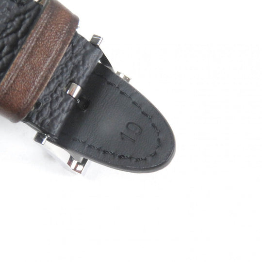 Berluti others Calf leather black Logo all-over pattern Apple Watch Straps mens 19 Used Authentic