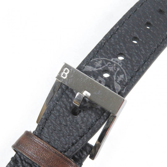 Berluti others Calf leather black Logo all-over pattern Apple Watch Straps mens 19 Used Authentic