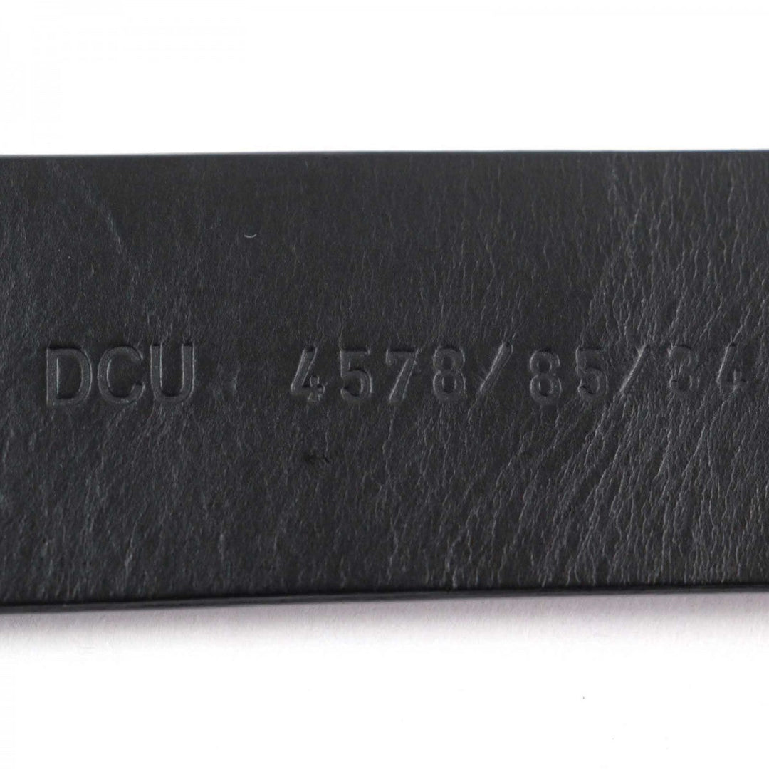 VERSACE belt Main: Leather black mens Used Authentic