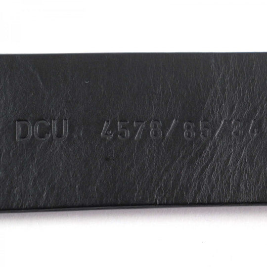 VERSACE belt Main: Leather black mens Used Authentic