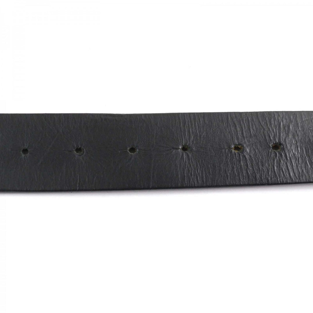 VERSACE belt Main: Leather black mens Used Authentic