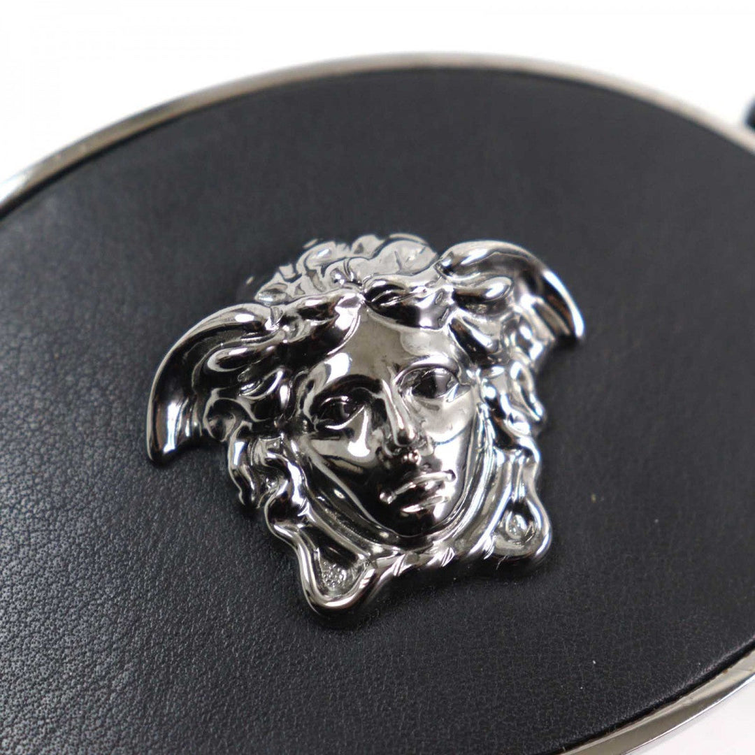 VERSACE belt Main: Leather black mens Used Authentic