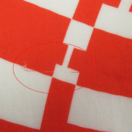 HERMES Stall Main: 70% cashmere, Main: 30% silk Multi Caregean Women Used Authentic