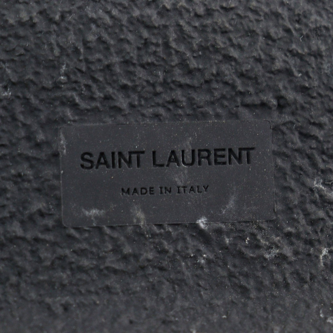 SAINT LAURENT PARIS Leather shoes 667606 Main: Suede leather black Teddy Derby mens 42 Used Authentic