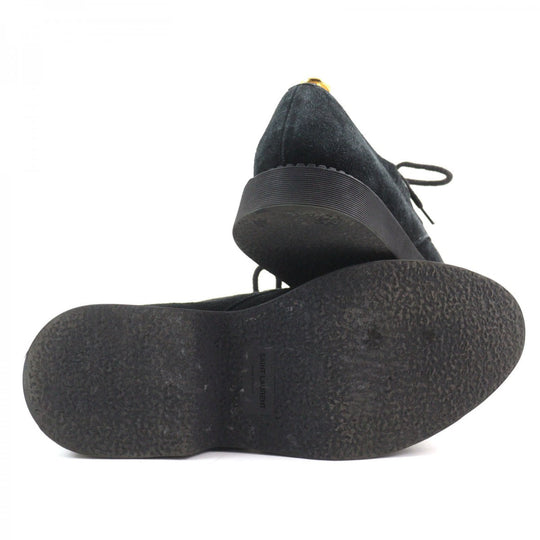 SAINT LAURENT PARIS Leather shoes 667606 Main: Suede leather black Teddy Derby mens 42 Used Authentic