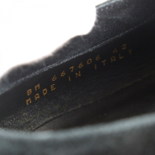 SAINT LAURENT PARIS Leather shoes 667606 Main: Suede leather black Teddy Derby mens 42 Used Authentic