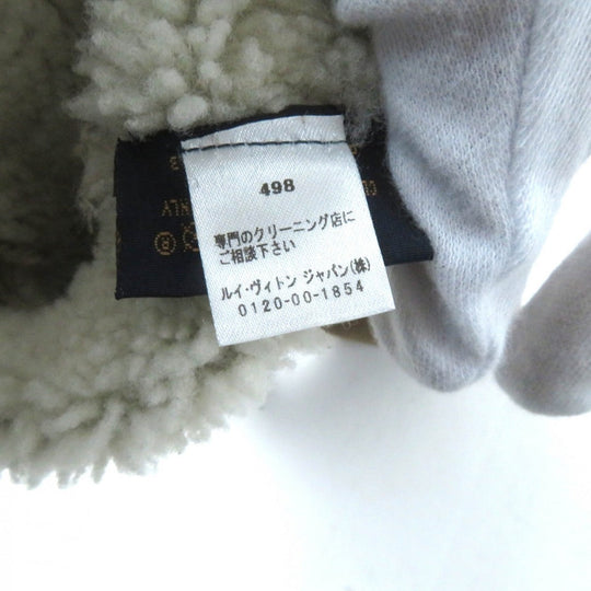 LOUIS VUITTON gloves M76453 Main: Sheep leather beige Muff Sharlingram Women Used Authentic