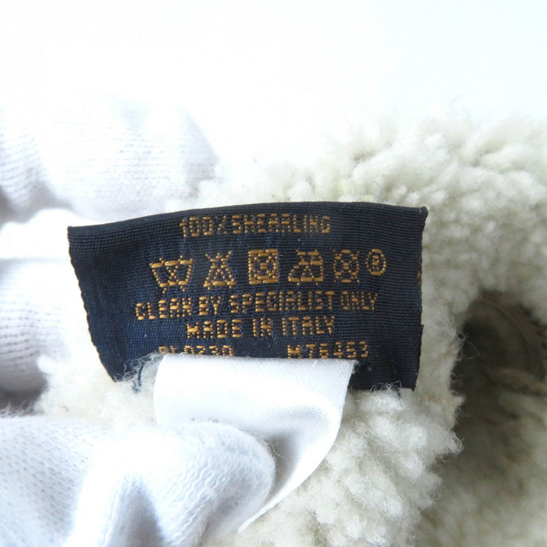 LOUIS VUITTON gloves M76453 Main: Sheep leather beige Muff Sharlingram Women Used Authentic