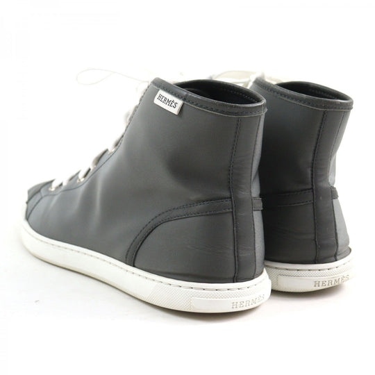 HERMES High cut sneakers Main: Nylon Gray white Express mens 42.5 Used Authentic