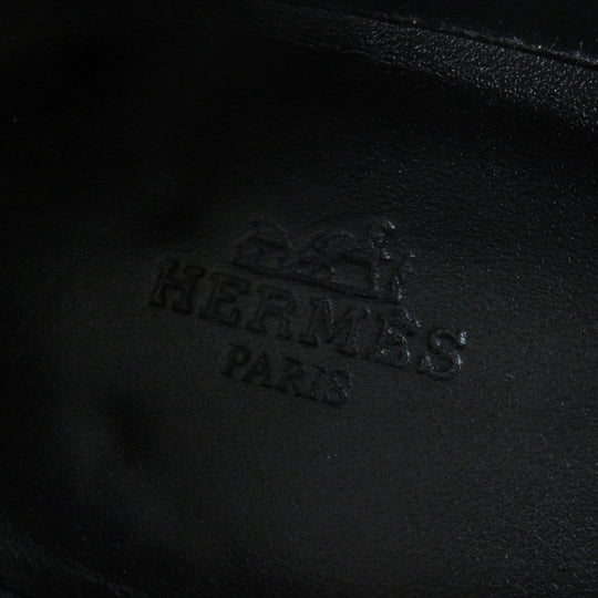 HERMES loafers 222067Z Main: Suede leather blue Women 38 Used Authentic