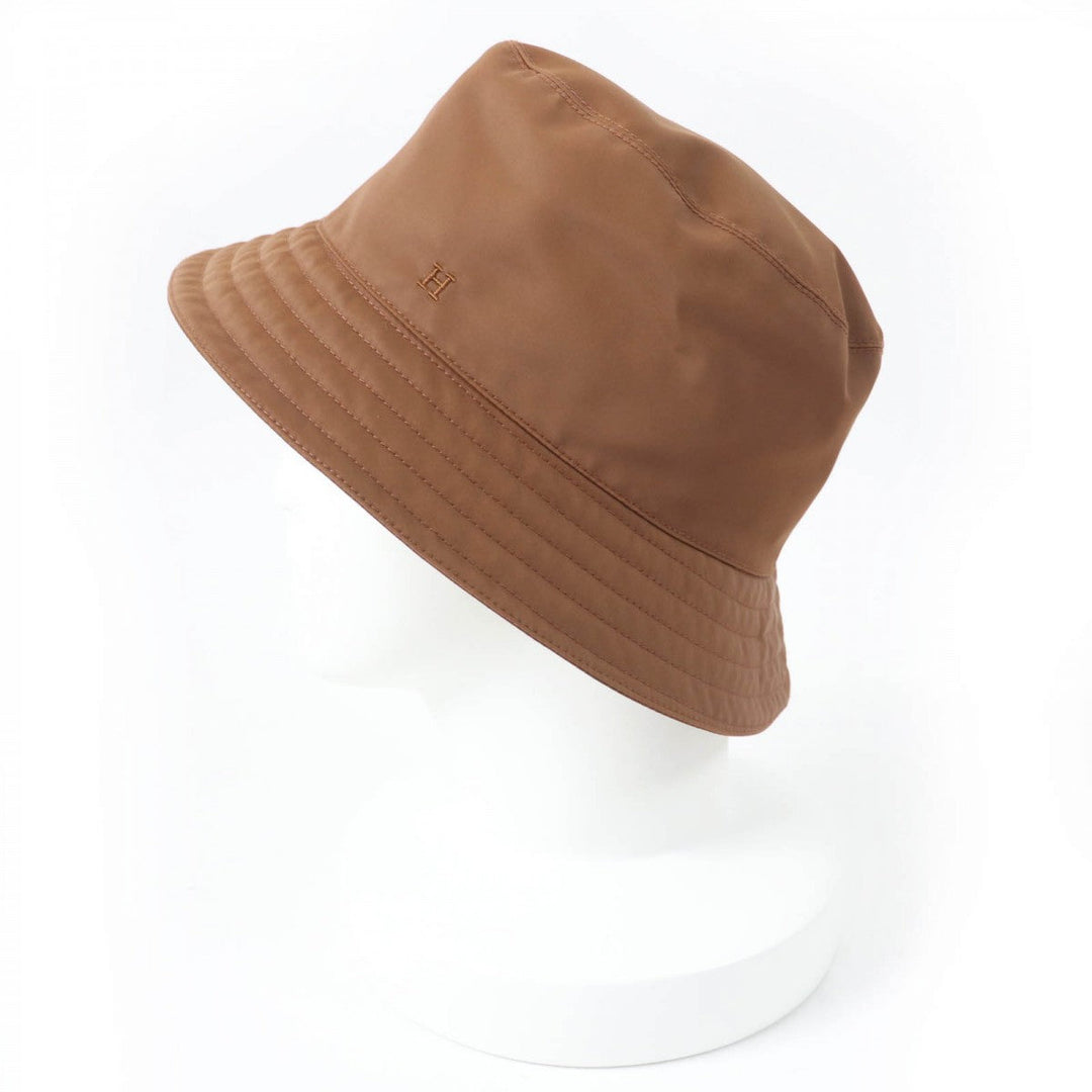 HERMES hat H231081N Nylon Brown Fred 57