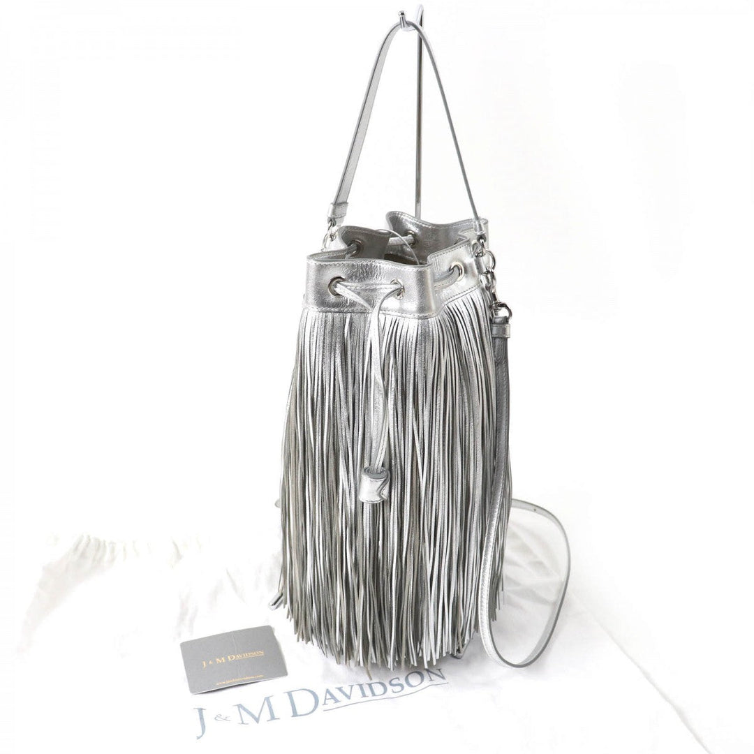 J&M Davidson Shoulder Bag leather Silver