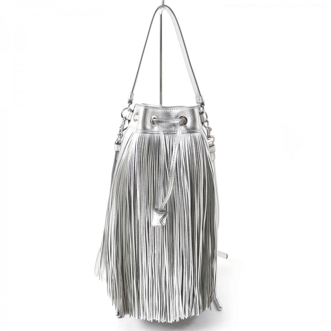 J&M Davidson Shoulder Bag leather Silver