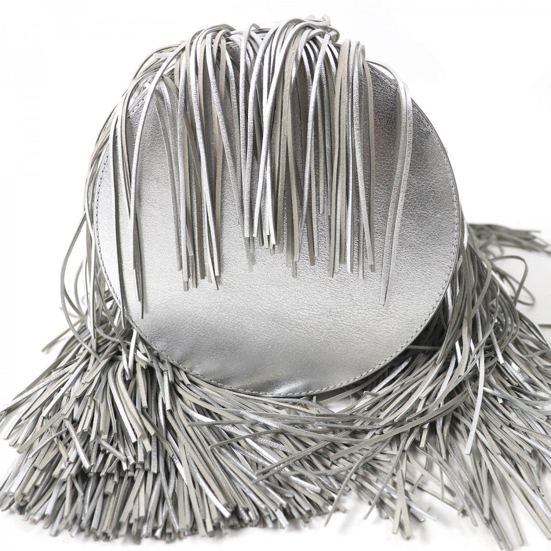 J&M Davidson Shoulder Bag leather Silver