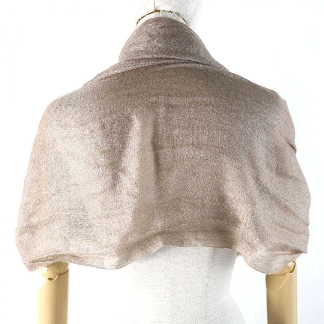 FENDI Stall Main: 70% cashmere, Main: 30% silk Beige type Women Used Authentic