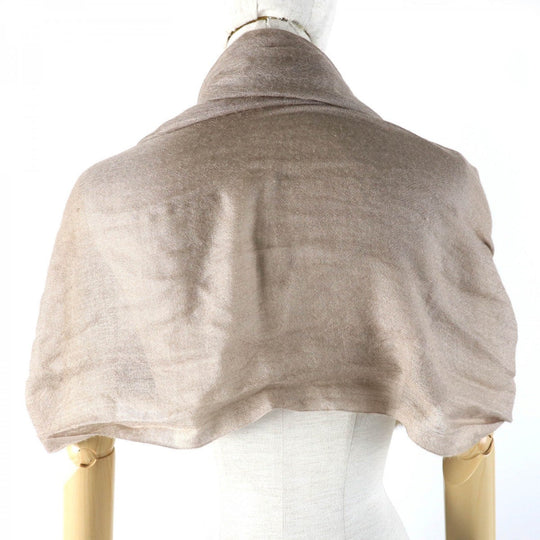FENDI Stall Main: 70% cashmere, Main: 30% silk Beige type Women Used Authentic