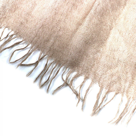 FENDI Stall Main: 70% cashmere, Main: 30% silk Beige type Women Used Authentic